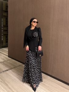 Zerda Skirt Set in Black