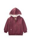 Hooded Zipper Sweatshirt 1-14 Years Old Mulberry