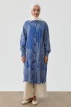 Leaf Pattern Tunic - Indigo