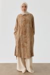Leaf Pattern Tunic - Hazelnut