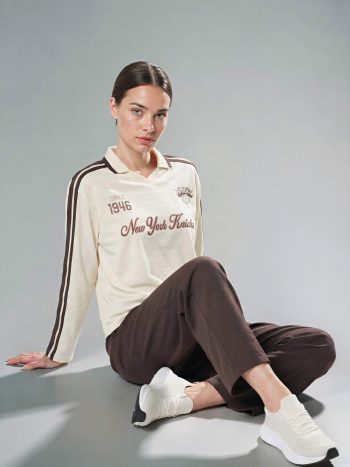 NBA New York Knicks Oversize Polo Collar T-Shirt