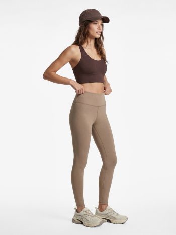 High-Waist Seam Detail Slim Fit Sports Leggings