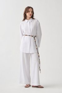 White-Button Detailed Basic Set