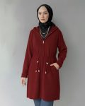 CİTY FERMUARLI HIRKA Bordo