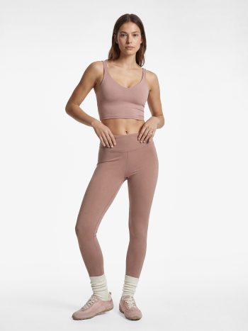Yüksek Bel Dikiş Detaylı Slim Fit Spor Tayt