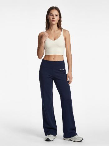 High-Waist Printed Flare Leggings