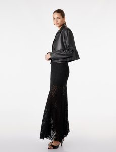 Slim Fit Midi Dantel Etek