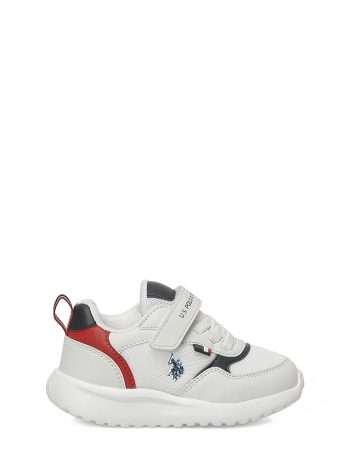 حذاء رياضي للأطفال الرضع من U.S. POLO ASSN - POSSE JR 6FX أبيض