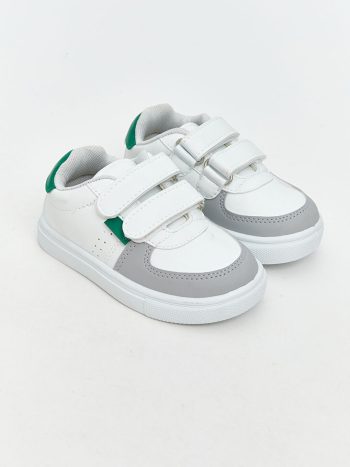White Velcro Boys' Baby Sneakers