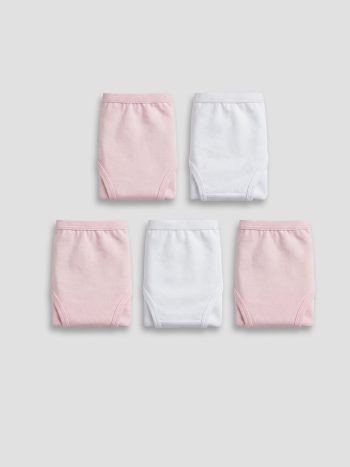 Pink Basic Girls' Panties 5-Pack