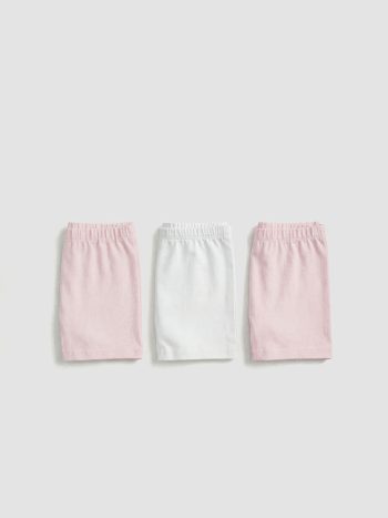 Pink Basic Girls' Boxer 3-Pack