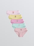 Pink Girls' Printed Panties 5-Pack