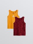 Red Galatasaray Printed Boys' Tank Top 2-Pack