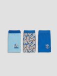 Gray Boys' Sonic Printed Boxer Set of 3