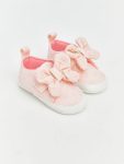Pink Bow Detail Baby Girl Pre-Walking Shoes