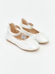 White Bow Detail Baby Girl Ballet Flats
