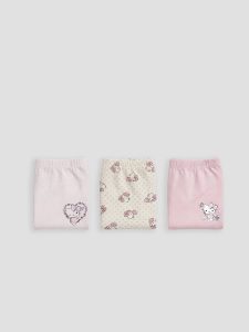 Yellow Girls' Hello Kitty Printed Boxer 3-Pack