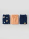 Navy Blue Boys' 3-Pack Boxers