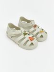 Beige Printed Baby Boy Sandals