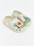 Beige Animal Print Boys' Baby Sandals