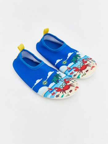 Blue Patterned Baby Boy Water Shoes