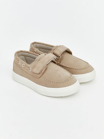 Beige Suede-Look Classic Baby Boy Shoes