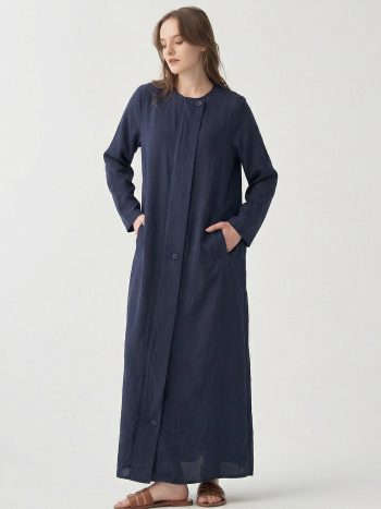 Lacivert-Rahat Kalıp Modal Ferace