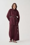 Plum-Comfort Pantsuit Set