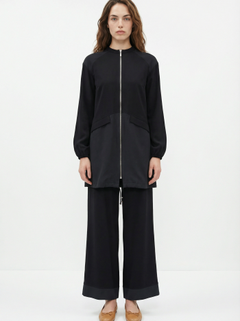 Black-Garnet Detailed Tracksuit