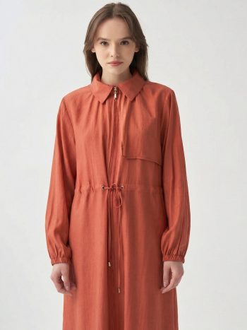 Kiremit-Relax Windproof Tensel Abaya