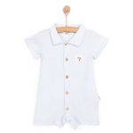 Newborn Baby Boy Short Romper Good Adventure Blue