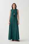Green-Cup Detailed Fit Dress
